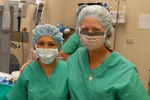 Dr. Sharifa Hesarnaee, OB/GYN with her mentor Susan Chambers, OB/GYN, in Oklahoma City during mentorship week 2018