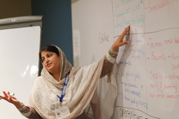 2017 PTB® graduate, Parwarish Oryakhail, in the 2018 Train the Trainers session, Las Colinas, TX
