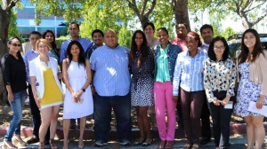 Dianne Dussadi, Divine Umubyeyi and the Akraya, Inc team headed by Sonu Ratra. Santa Clara, July, 2015.