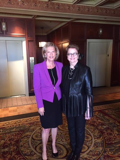 Dr. Terry Neese with Supreme Court Justice Yvonne Kauger