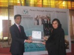 Mr.  awarding graduation certificates